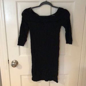 Bebe black bodycon dress